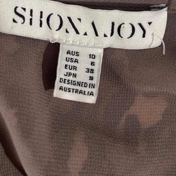 Shona Joy Buell Mini Wrap Dress Size 6 - Picture 6 of 6